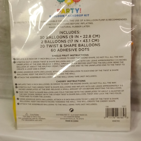 Party Balloons Backdrop Kit, includes 52 Balloons - Picture 2 of 3